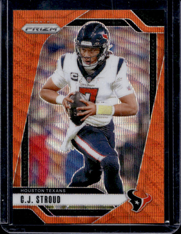 2024 Panini Prizm - C.J. Stroud #111 Orange Wave Prizm #24/60