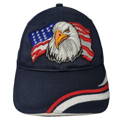 USA Terrys State Street Saloon Boise Idaho Baseball Cap Blue One Size Patriotic