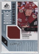 2016-17 SP Game Used Rookie Sweaters 287/499 Christian Dvorak #RS-CD 04k2