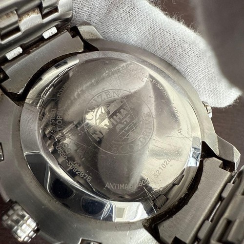 Citizen Promaster U680-S092876 Acier Inoxydable Eco-Drive Solaire Montre Hommes - Photo 10 sur 10