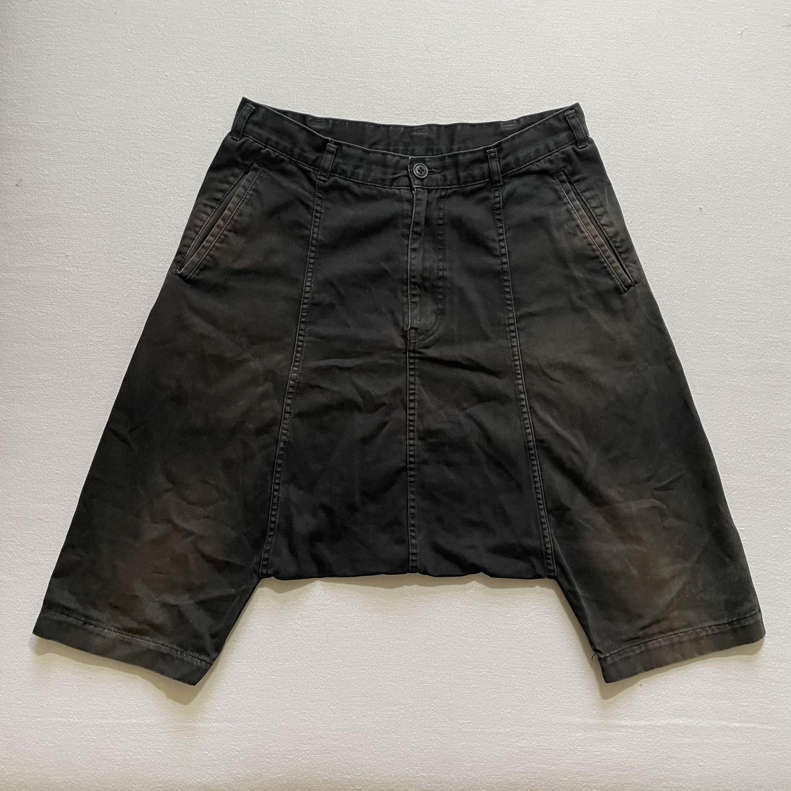 Vintage Comme des Garçons Shorts Mens Medium Black Drop Crotch Sarouel Japan