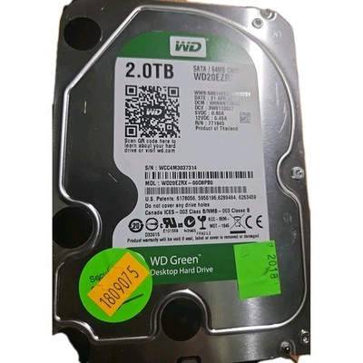 Western Digital GREEN 2 TB, Internal,  3.5'' (WD20EZRX) Hard Drive