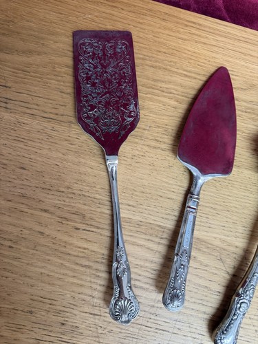Vintage Butler Silber Platte Kuchen Scheibe Tortenheber Scheiben + Mayell + andere x 3 - Bild 8 von 12
