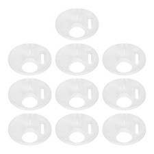 10 x Beehive Box Entrance Gate 68mm Plastic Round Rotatable Bee Door Disc White