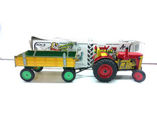 Kovap Blechspielzeug Traktor Lanz mit Anhänger , in OVP#6063