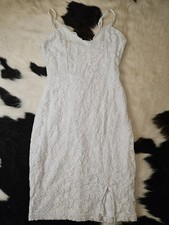 Rue 21 Women's White Strap Lace Dress Size Medium
