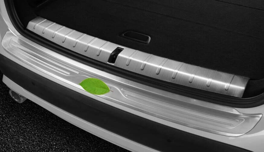 Protector de parachoques trasero de acero plateado apto para BMW X1 F48 2016 2017-2021 Foto 3 de 4