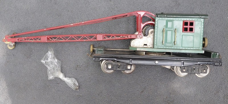 Vintage Lionel Lines No. 219 Prewar Standard Gauge Derrick Crane Car - For Repai