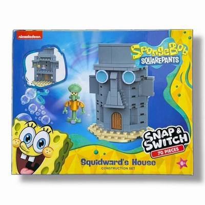 SpongeBob Snap & Switch Squidward's House & Squidward Construction Set 70pc NEW