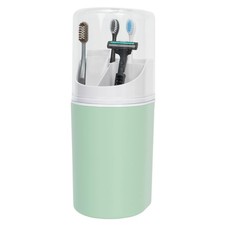 Tall Electric Toothbrush Holder with Cover, 10.6" Dust Proof Bathroom Caddy F...