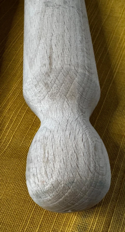 Juego de 2 Rodillos de Madera 17” Largo x 5” Alrededor | Madera Maciza Estilo Francés Hornear Foto 3 de 3