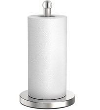 Paper Towel Holder For Countertop Easy Onehanded Tear Stainless Steel Weighted B