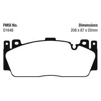 For BMW M2 2019-2021 EBC DP42148R Yellowstuff Front Brake Pads Foto 2 de 3