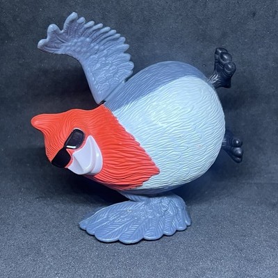 McDonalds Happy Meat Toy #2 PEDRO Wind Up Spinning Red Crested Cardinal RIO 2011