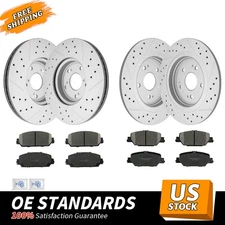 293mm Front & 274mm Rear Disc Brake Rotors Pads for Subaru Impreza Crosstrek