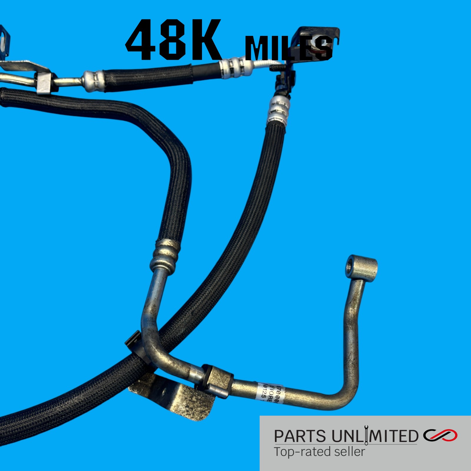 14-20 Maserati Ghibli M157 OEM Power steering rack pump oil line hose pipes x2