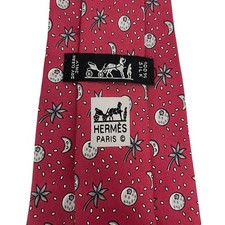 Hermes Mens Tie Constellation Moon Sun Stars ...