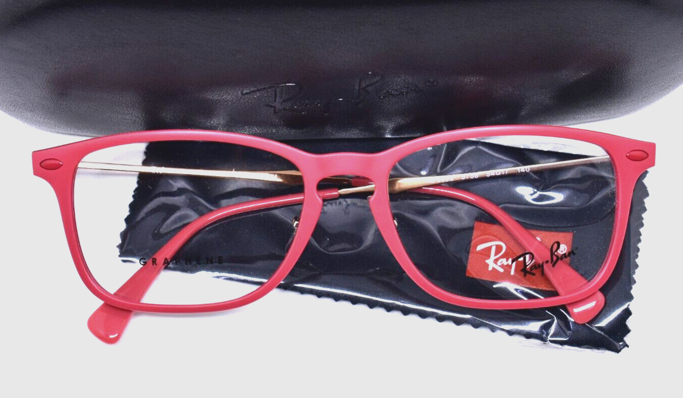 Brand New Authentic Ray-Ban ITALY GRAPHENE Eyeglasses Rx Pinky Satin RED 21190₽