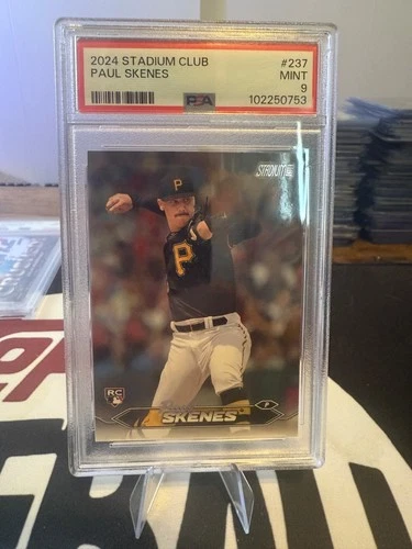 2024 Stadium Club Paul Skenes RC Pittsburgh Pirates PSA 9 WD