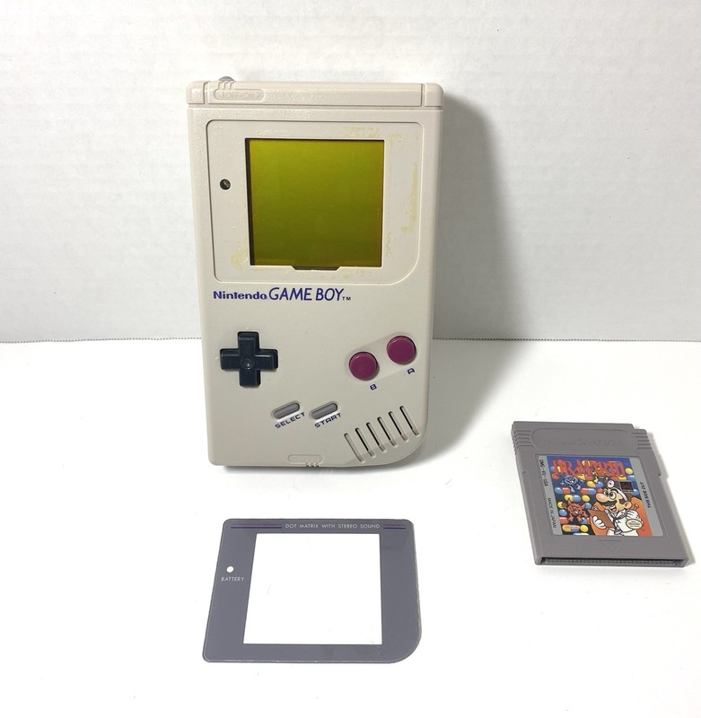 Nintendo Game Boy DMG-01 Gray Handheld Console System Tested Working