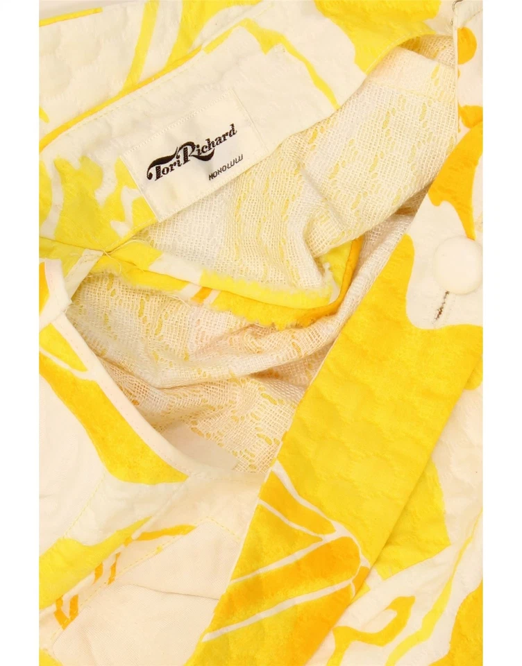 TORI RICHARD Womens Sleeveless Maxi Dress UK 4 XS Yellow Floral BH08 - Image 3 of 3