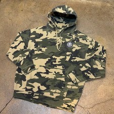USA Vintage Camo Lion Hoodie - Size L