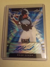 2019 LEAF Metal Draft Rece Hinds #17/20 AUTOGRAPH #BA-RH1 Rookie Baseball Card