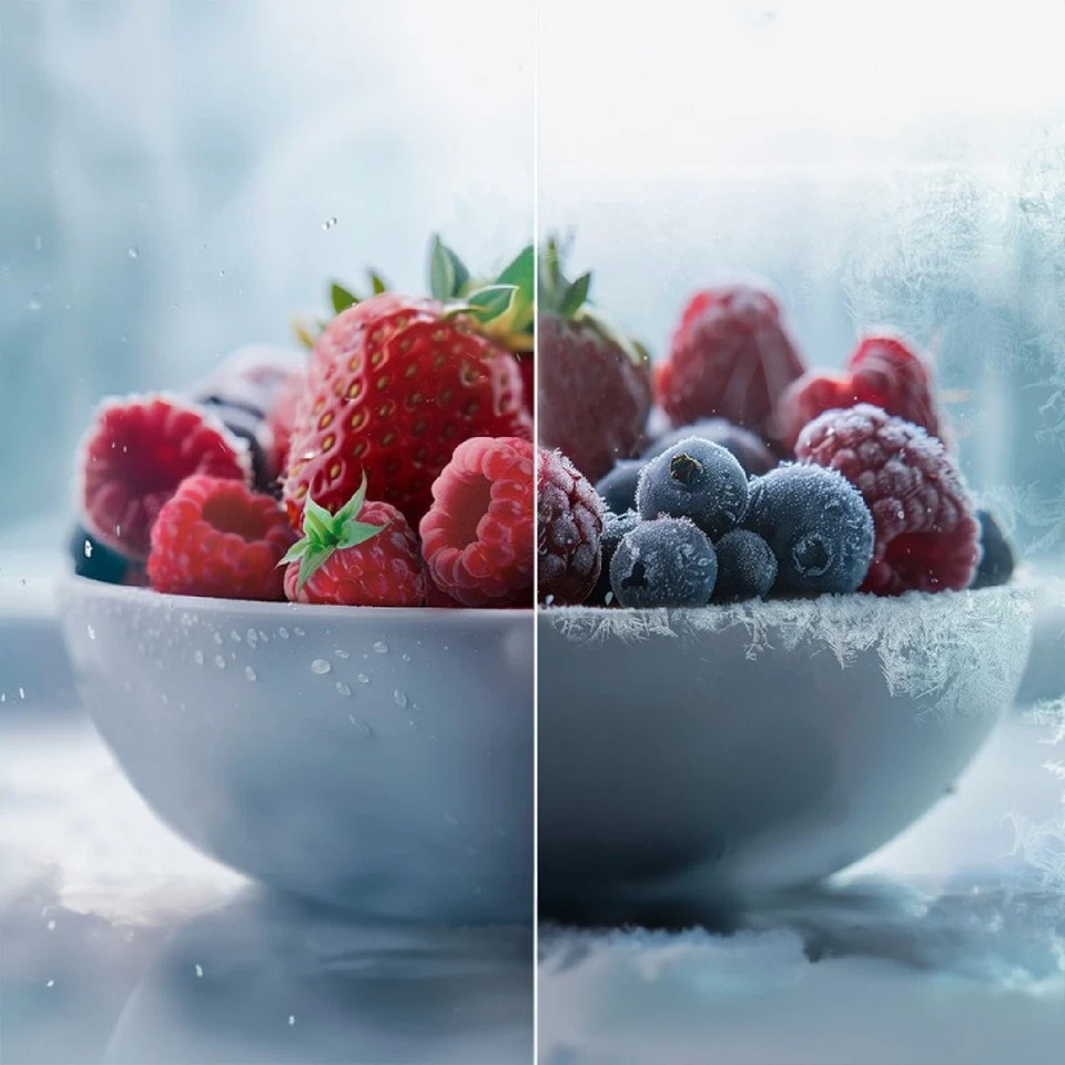 Frigorífico combi Bolero CoolMarket Combi 356 White Glass E Cecotec - Imagen 4 de 4