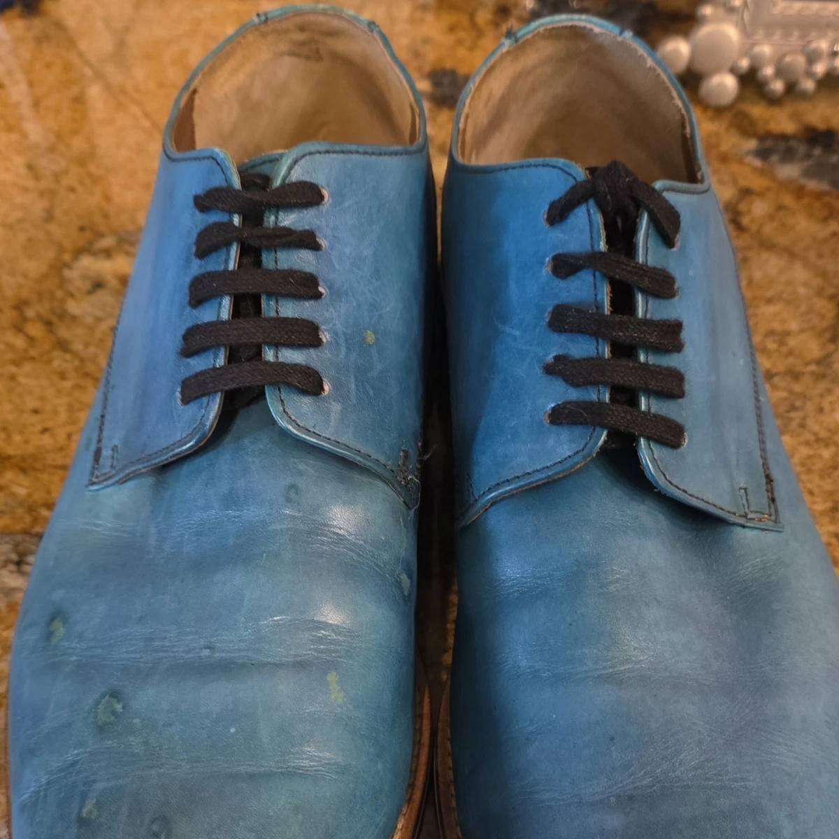 BACCO BUCCI Blue Leather Lace Up Casual Oxford’s Suede Casual Blue Bacco Bucci Shoes for Men | eBay main image 4