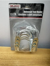 Tool Bench Hardware Universal Tool, Wall Hooks, 5 Pack