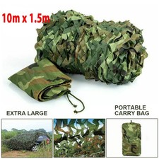 10M*1.5M Camo Net Hunting/Shooting Camouflage Hide Army Camping Woodland Netting
