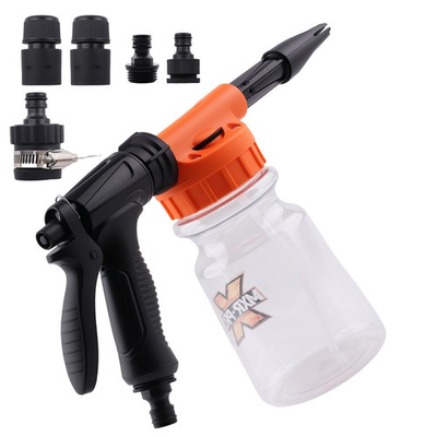 #ad 1L Car Wash Foam Cannon Kit Adjustable Soap Sprayer 6 10 Bar Quick Connect $20.07
