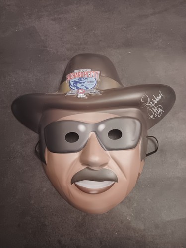 Richard Petty Vintage Style Halloween Mask Autographed
