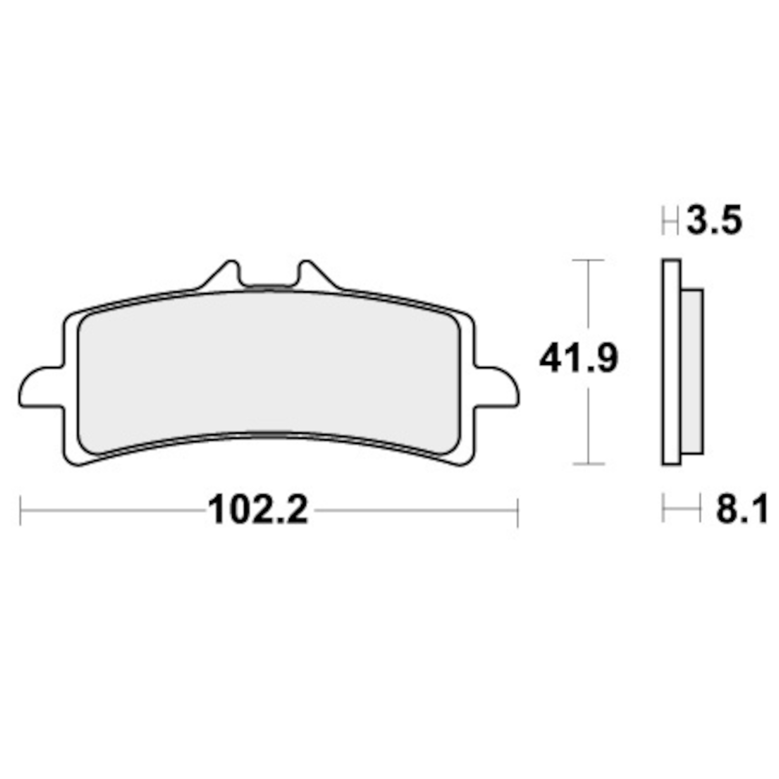 Brake Pads for HUSQVARNA FS 450 2017-2019 Front RST Road Racing SBS