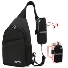 Crossbody Sling Bag for Women Men Multipurpose Sling Backpack Travel Essentia...