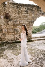 Goddess-Inspired Wedding Dress, Size S