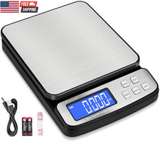 Digital Shipping Postal Scale 90Lb X 0.1Oz, Stainless Steel Platform  All-In-1