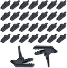BRBASAP 30Pcs Tarp Clips Heavy Duty Lock Grip Clamps for Tent and Awning Mini Cl