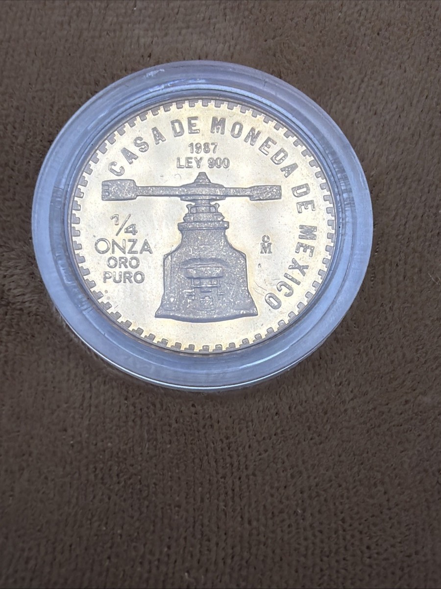 Vintage RARE 1987 MEXICO GOLD & SILVER PROOF SET 200th Ann. US