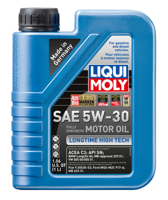 LIQUI MOLY 1L Longtime High Tech Motor Oil SAE 5W30 for Diesel Engines with DPF