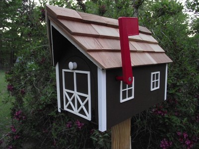 Amsh Malbox - Handmade - Wth Whte Trm Under Roof -poly Lumber - View #11