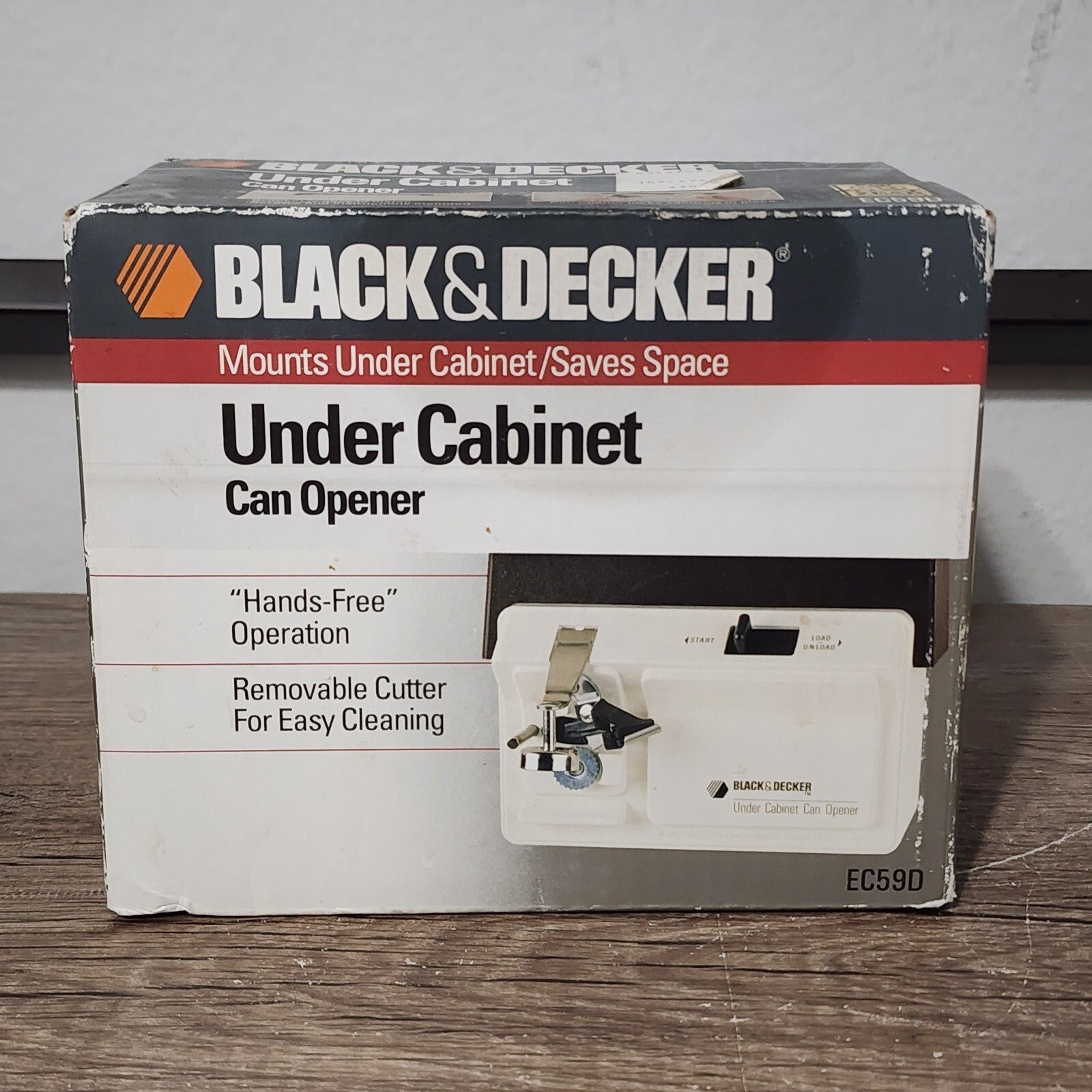 Black & Decker Under Cabinet Can Opener EC59D White Vintage Sealed Box