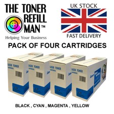 4 X Toner Cartridges Compatible With HP 651A,CE340A,CE341A,CE342A,CE343A