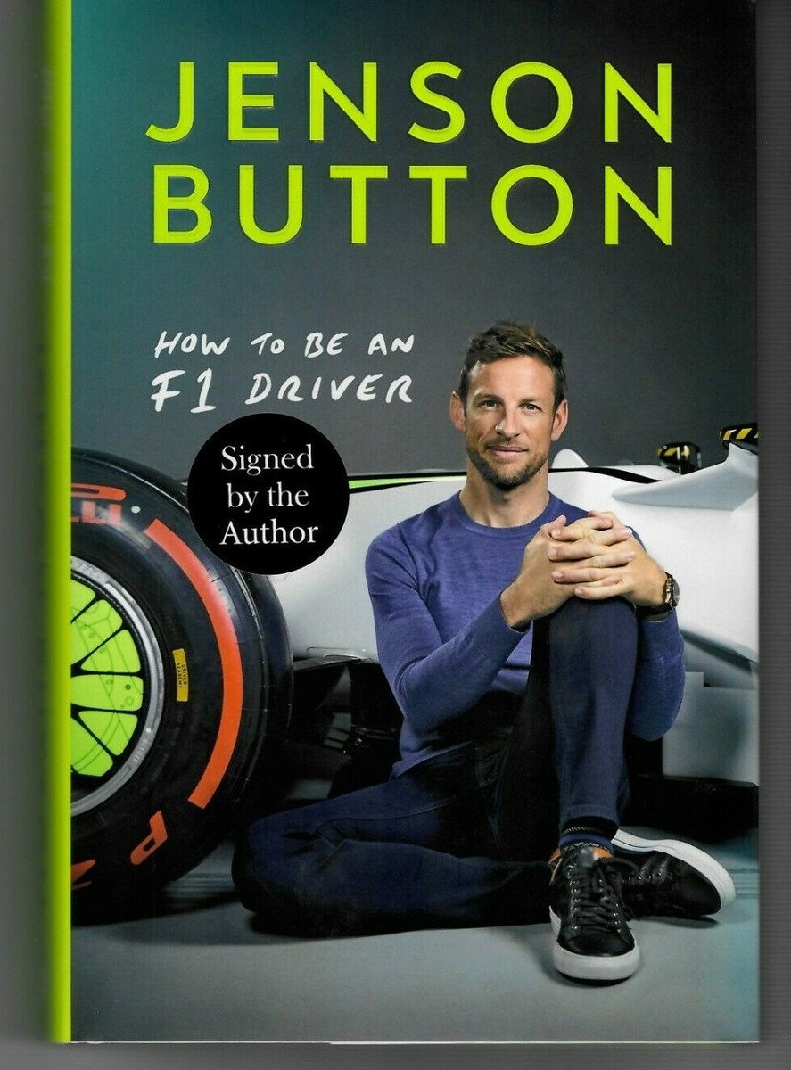 Jenson Button signed book : How to be an F1 driver - signed by the