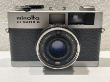 Minolta Hi-Matic G - Vintage 35mm Film Camera - FOR PARTS REPAIR - X4