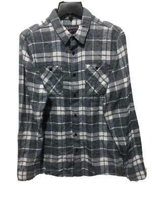 American Rag Men's Collared Long Sleeve PLAID Shirt Blue SEVERAL SIZES