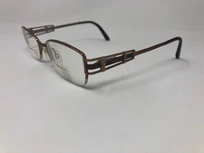 ELLE HALF RIMLESS Eyeglasses Frame EL18779 50-18-135 Dark Brown ZC14
