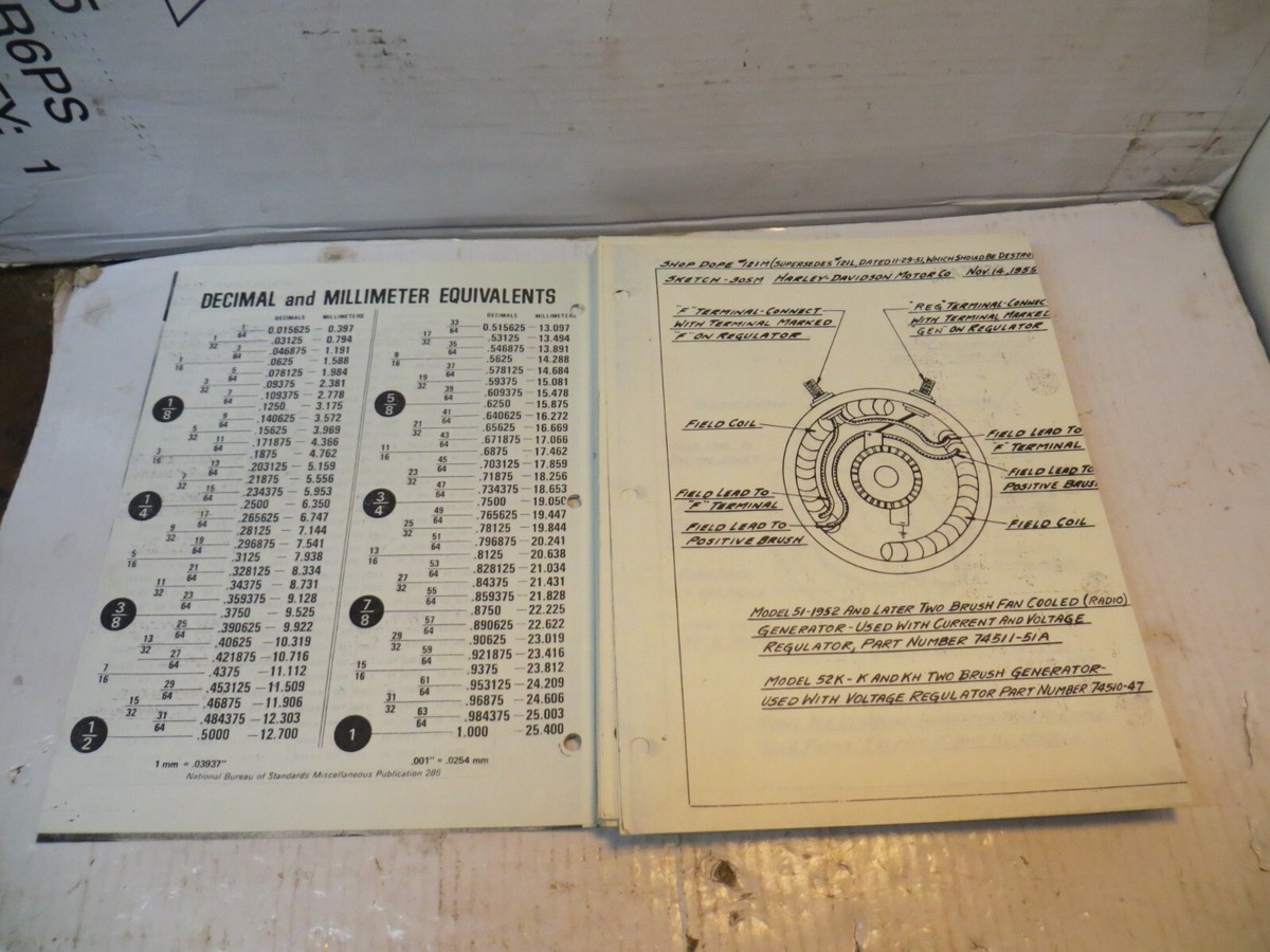 1963-1978 Harley Davidson OEM/factory Shop/service school manual