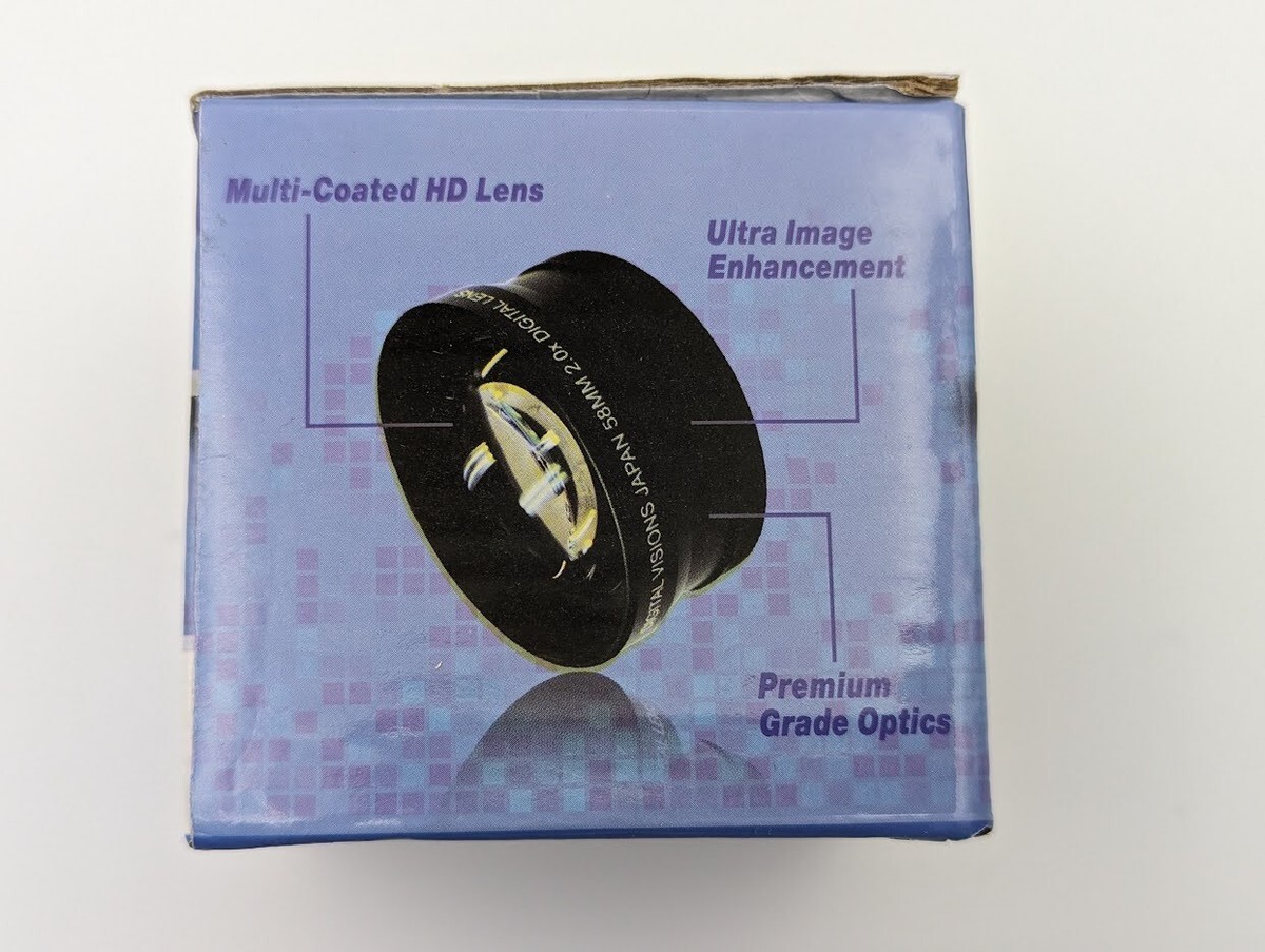 Digital Visions 2X Telephoto 58mm Thread VLC258B Lens Japan Optics