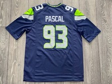 SEATTLE SEAHAWKS NFL NIKE TEAM JERSEY SHIRT 2022 SIZE MENS LARGE PASCAL #93
